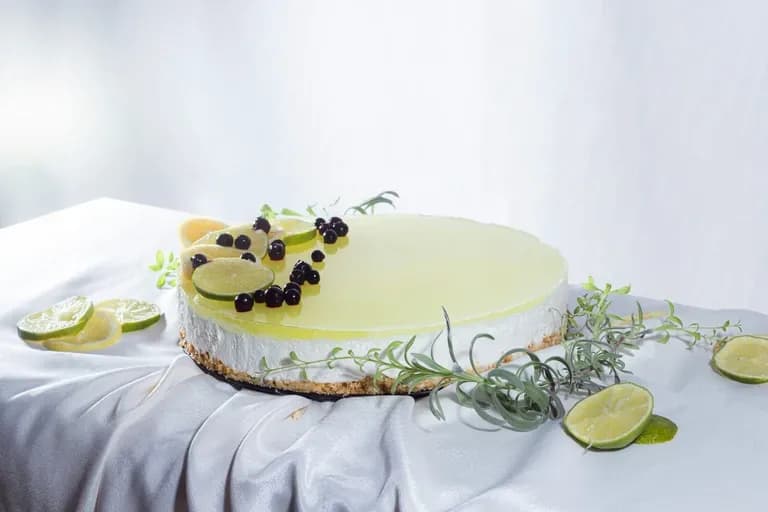 cheesecake with lemo curd on top